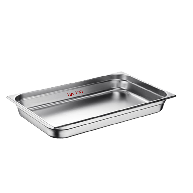1/1 Size 6.5 cm Deep Anti Jam Stainless Steel Steam Table Hotel Pan 372111#