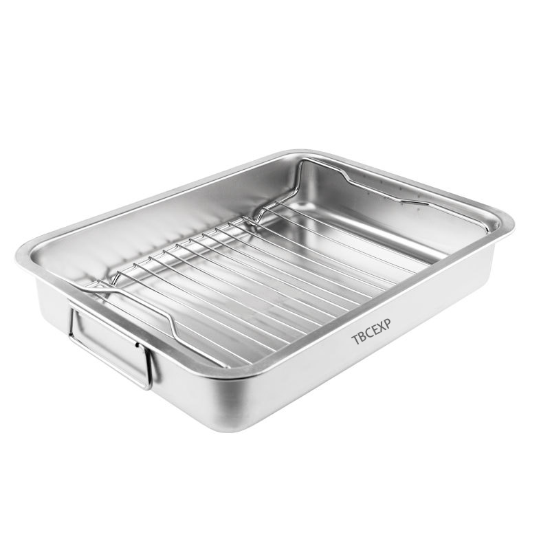 Aluminum Roasting Pan with Stainless Steel Rack TBCEXP 3163121#